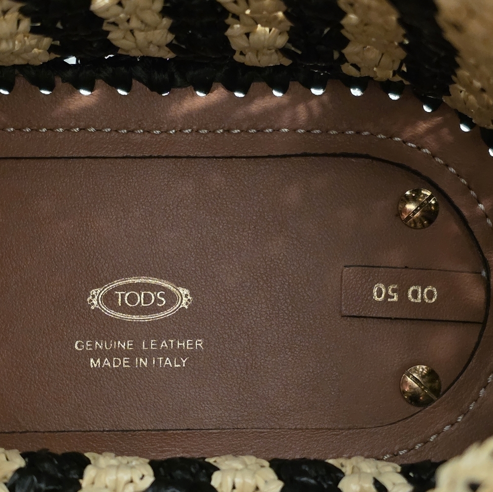 NWT Tod's Micro Raffia Bucket Bag Authentic - Picture 16 of 16